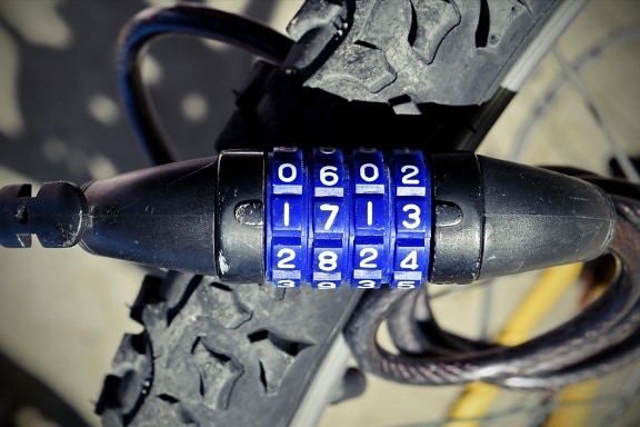 en acier, vélo, pneu, serrure, sécurité, combinaison, nombre, unité, dispositif de fixation, machines