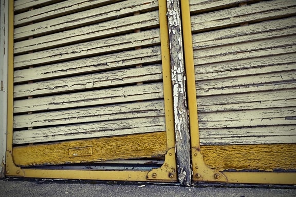 Fenster, Verfall, gelblich-braun, aus Holz, alt, Holz, Textur, Wand, Retro, Muster