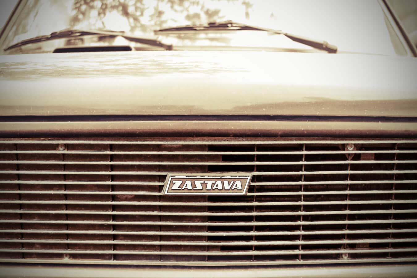coche, Yugoslavia, automóvil, antigua, estilo antiguo, socialismo, parabrisas, parrilla, antiguo, vendimia