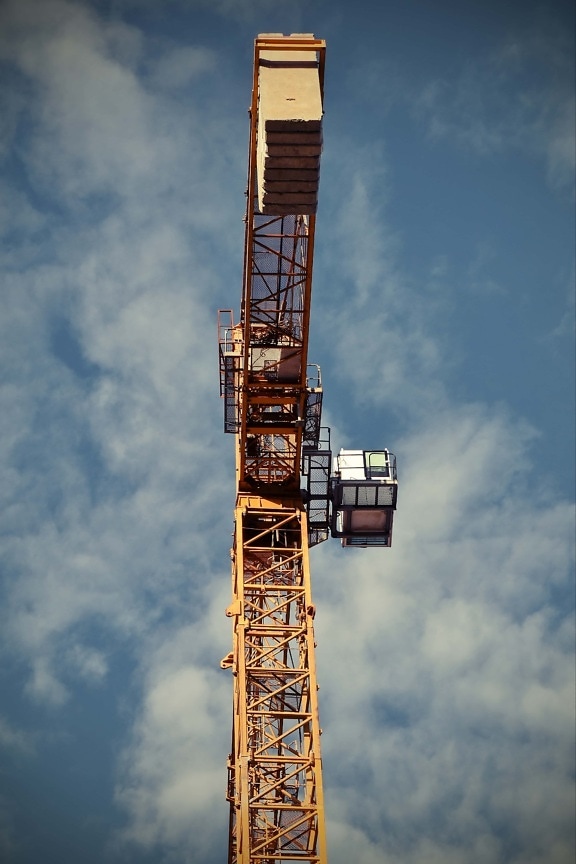 construction, unité, Crane, en acier, secteur d'activité, haute, tour, lourdes, machines, architecture