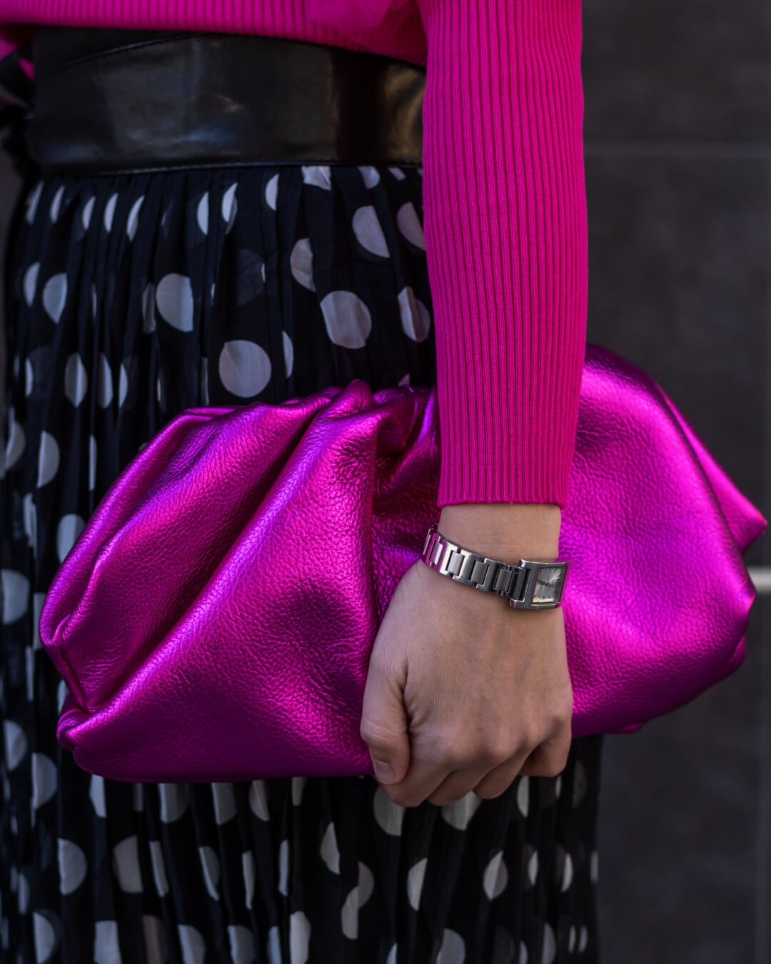 wristwatch, pinkish, sweater, glossy, handbag, pink, clothing, fashion, elegant, girl