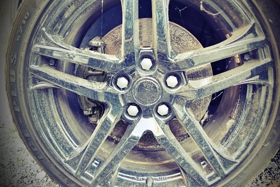 rust, dæk, henfald, beskidt, rand, helt tæt, bil, aluminium, sportsvogn, hjulet