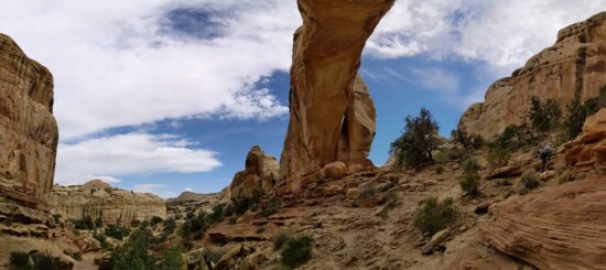 formation, big rocks, arch, desert, canyon, knoll, national, landscape, sandstone, cliff