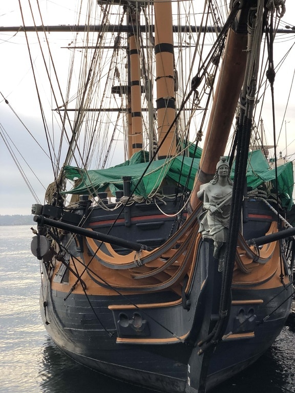 veleiro, vela, Porto, histórico, nave, artesanato, mar, mastro, água, barco