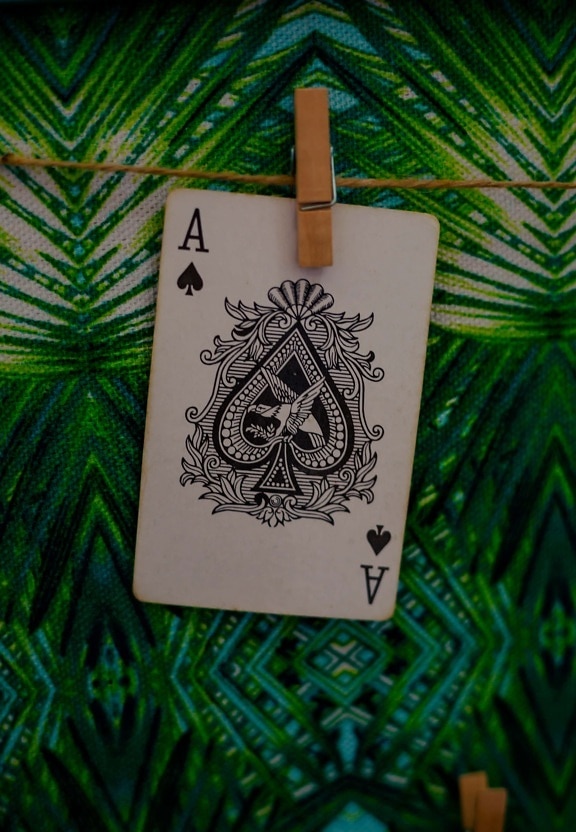 ace card, aces, hanging, game, casino, paper, black and white, decoration, playing cards