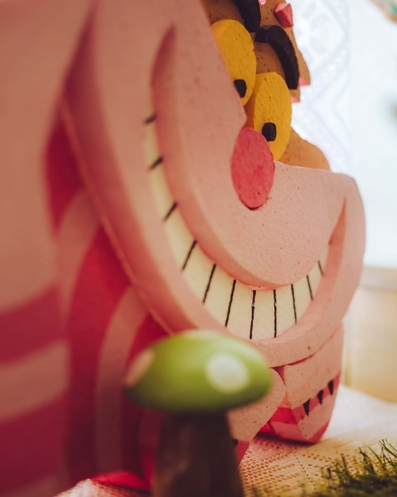 игрушка, монстр, смешно, руководитель, розоватый, красочные, натюрморт, питание, цвет, веселье