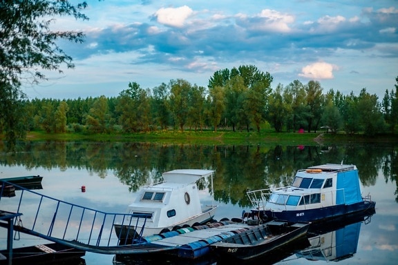 boat, water, marina, lake, summer, nature, river, outdoors, reflection, vehicle