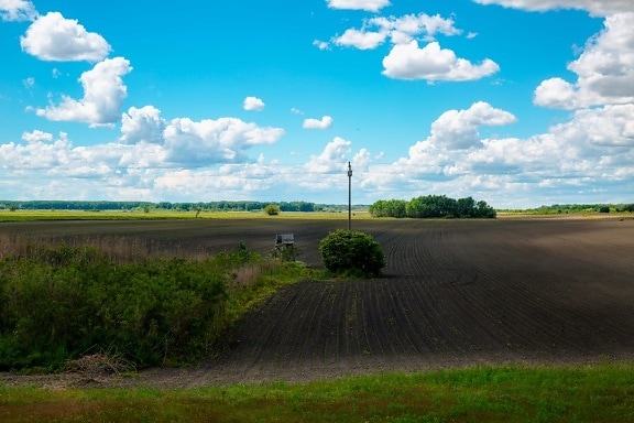 field, agriculture, hillside, panorama, meadow, horizon, countryside, grass, rural, landscape