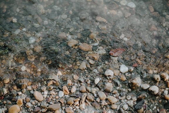 cailloux, lit de la rivière, pierres, berge, texture, Pierre, Roche, surface, modèle, gris