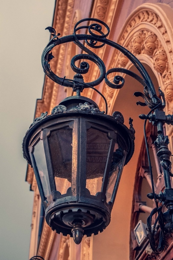 cast iron, lantern, walls, hanging, baroque, classic, handmade, vintage, antique, architecture
