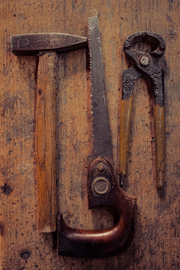 sågspån, såg, Hammer, verktyg, gjutjärn, Hammerhead, handverktyget, plankan, konsistens, trä
