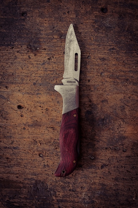 hand tool, knife, blade, tool, stainless steel, sharp, handmade, vertical, iron, retro