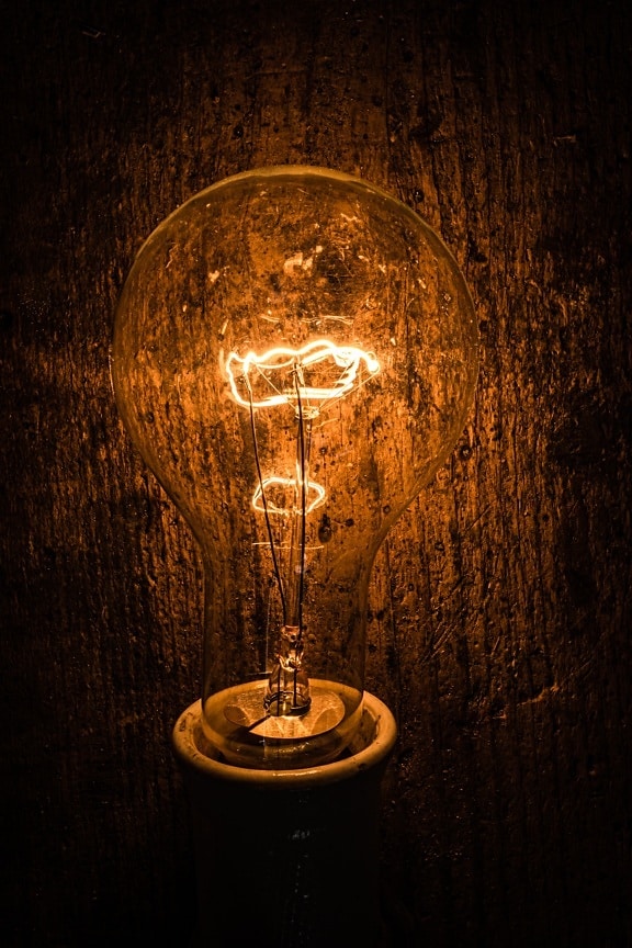 žiarovka, vintage, tma, drôty, osvetlenie, žiarovky, žiarovka, elektrickej energie, tmavé, svetlo
