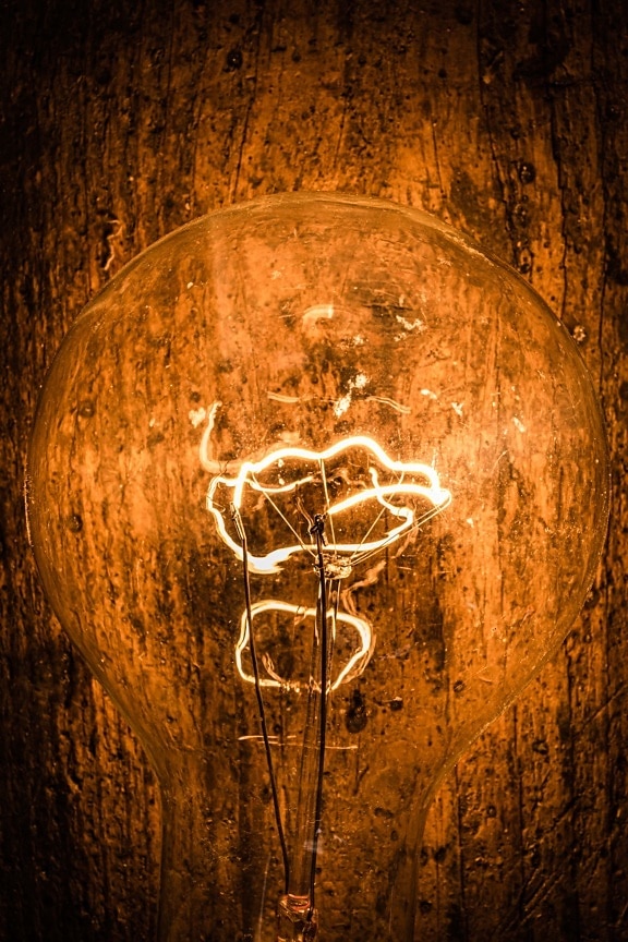 light bulb, dirty, vintage, wires, filament, close-up, old, dark, lamp, bulb
