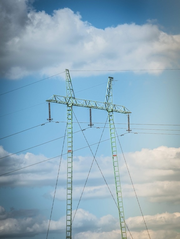 electricity, pylon, high, voltage, power, network, distribution, electric, cable, tower
