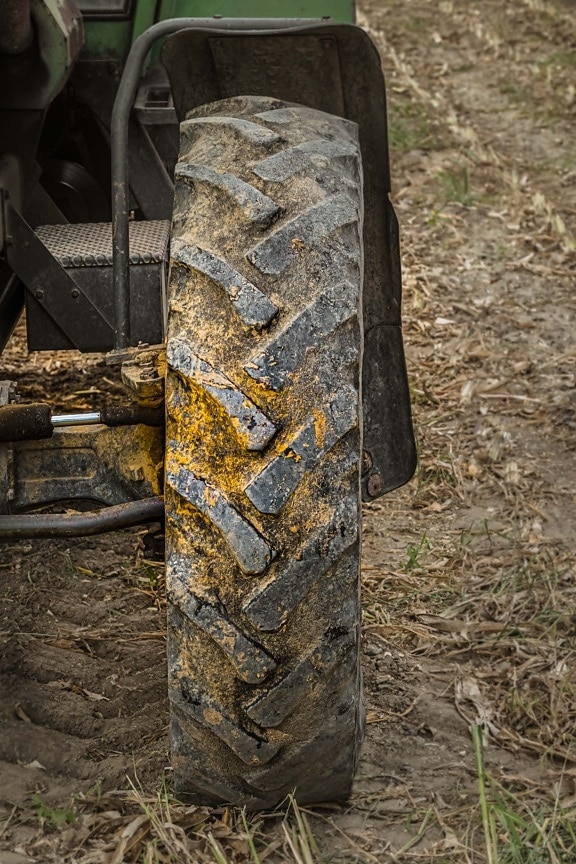 rubber, tire, tractor, suspension, agricultural, mud, machine, old, industry, rural