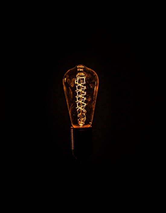preto, plano de fundo, lâmpada de iluminação, fios, filamento, vintage, invenção, detalhes, energia, fio