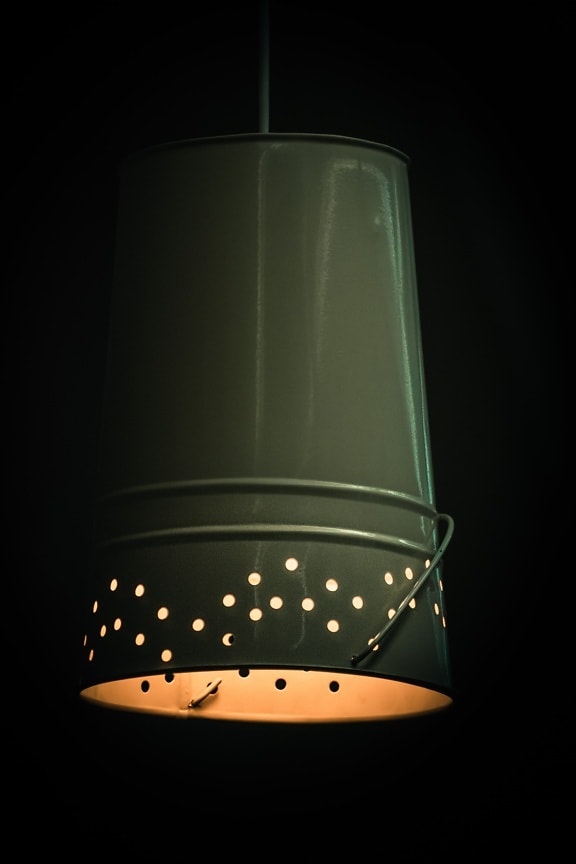 chandelier, bucket, dark green, vintage, lamp, old fashioned, lantern, old style, shade, light