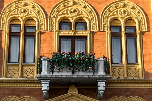 palace, residential, balcony, house, luxury, facade, architecture, building, old, window