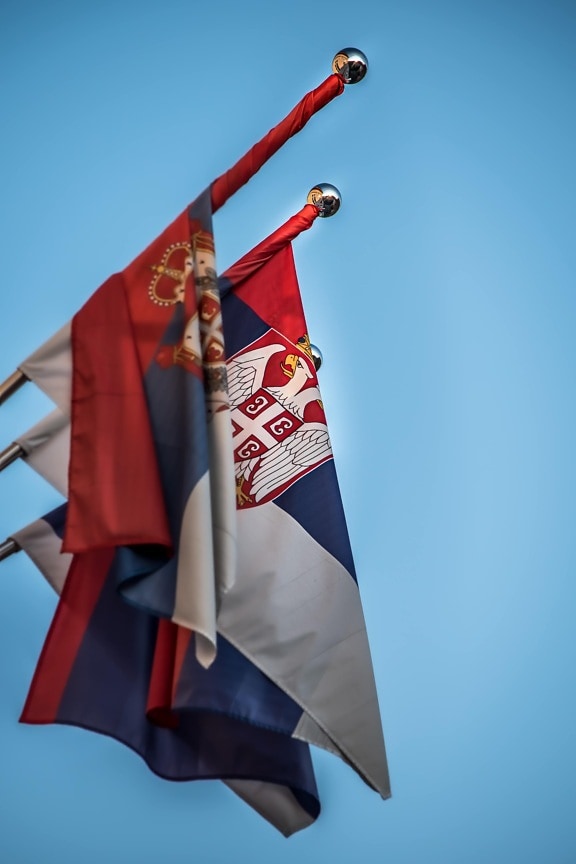 Serbia, demokratiske republikk, demokrati, skallet ørn, symbolet, emblem, kulturarv, heraldikk, flagg, vind