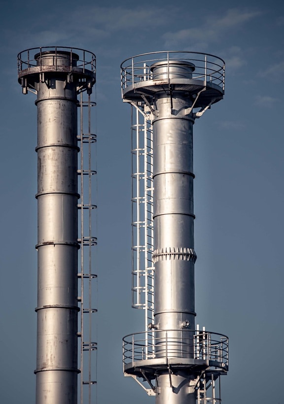 facility, chimney, tower, factory, refinery, chemical, pollution, smog, pipe, gas well
