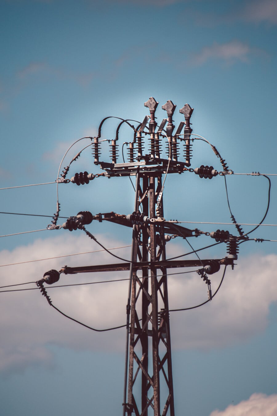 Strom, Raster, Übertragung, Verteilung, Netzwerk, Spannung, Turm, Energie, Kabel, Elektro