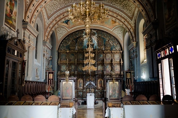 église, autel, à l'intérieur, Chapelle, orthodoxe, meubles, religion, cathédrale, architecture, à l'intérieur