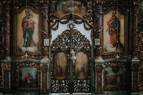 biserica, Rusă, ortodoxe, Altarul, poarta, uşă, opera de arta, lucrate manual, pictograma, religie