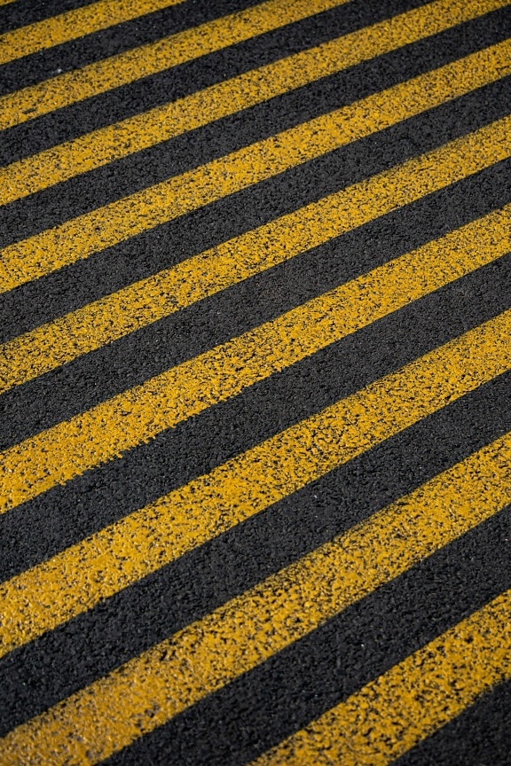 żółty, paski, asfaltu, tekstury, granica, linii, bitumu, znak, Linia, wzór