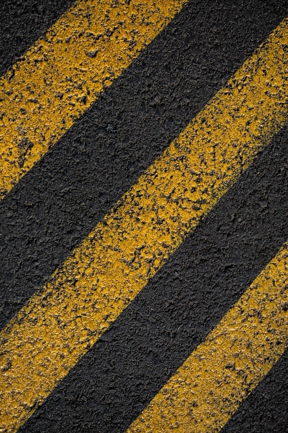 asphalte, texture, béton, Jaune, Stripes, lignes, jaune orangé, Itinéraire, rue, chaussée