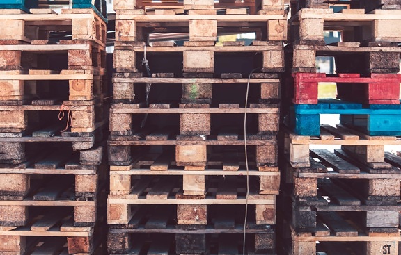 vertical, stacks, texture, pallet, waste, recycling, container, box, industry, outdoors