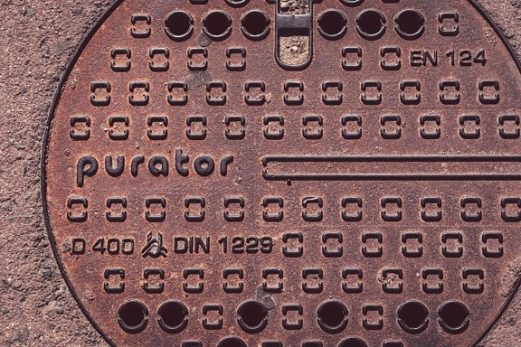 manhole, manhole cover, cast iron, hole, sewer, texture, covering, top, iron, rust