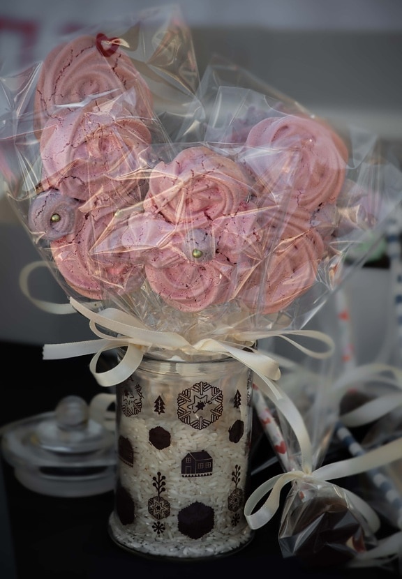 Lutscher, handgefertigte, Vase, Still-Leben, Romantik, Blume, Dekoration, romantische, Geschenk, schöne