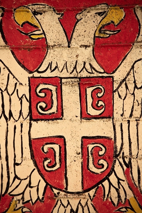 eagle, heritage, patriotism, Serbia, heraldry, graffiti, symmetry, democracy, sign, democratic republic