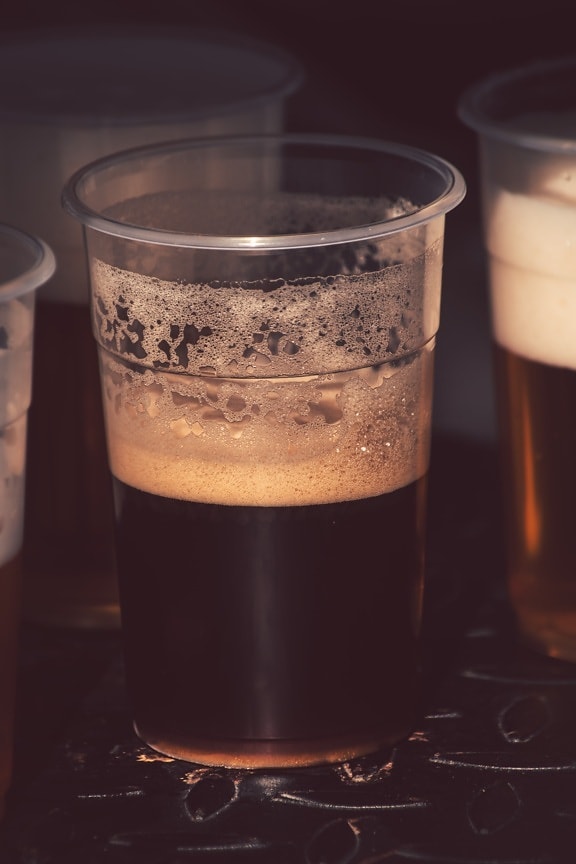 sör, üveg sör, közelkép, hab, üveg, ital, konténer, ital, alkohol, teljes