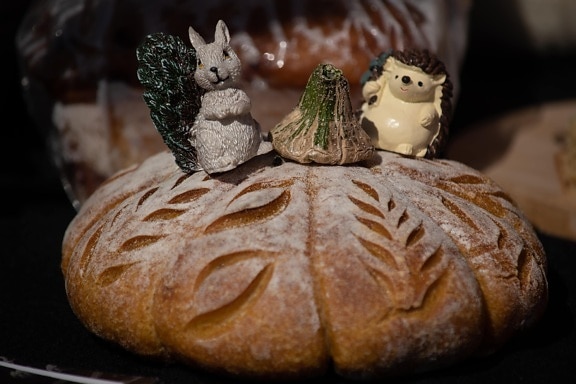 dekoráció, Húsvét, teljes kiőrlésű kenyér, csendélet, kenyér, szerves, pékáruk, élelmiszer, reggeli, házi
