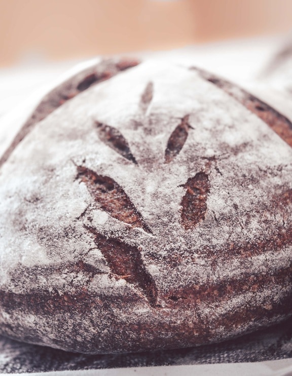 trigo, pão integral, perto, crosta, farinha integral, tradicional, comida, textura, seca, fresco