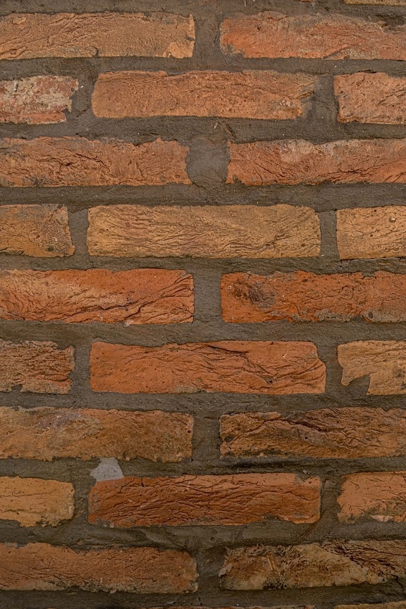 batu bata, kemerahan, horisontal, coklat, dinding, tekstur, biasa, batu, permukaan, batu bata