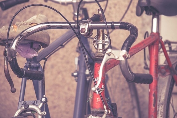 cykel, gammal stil, tävlings, ratt, vintage, hjulet, cykel, retro, gamla, klassisk