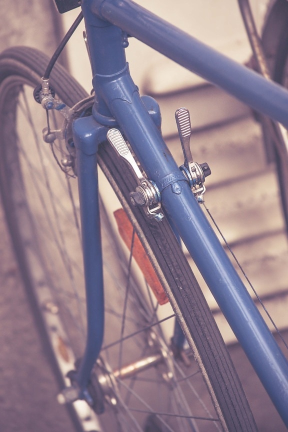 档, 自行车, 旧样式, 部分, 不锈钢, 工程, 铬, 轮, 车辆, 细节