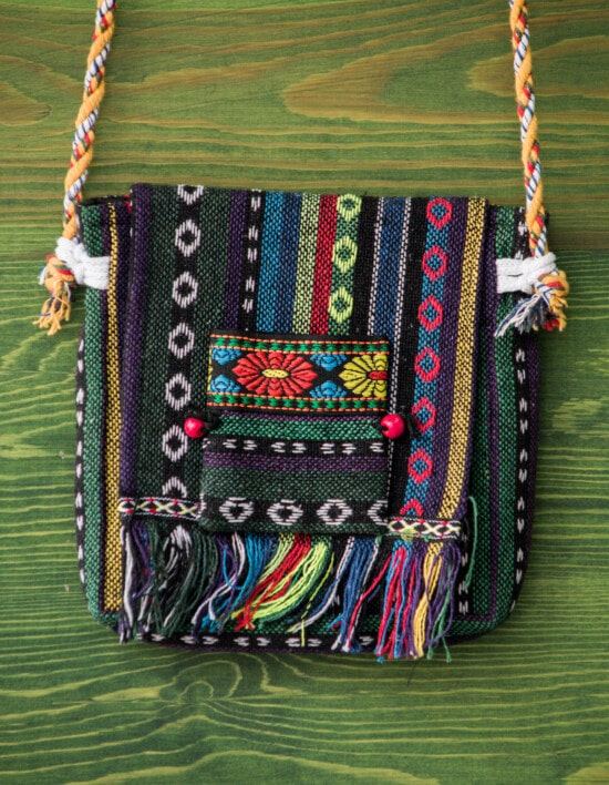 laine, coloré, sac à main, fait main, Foire artisanale, tissu, modèle, textile, conteneur, décoration