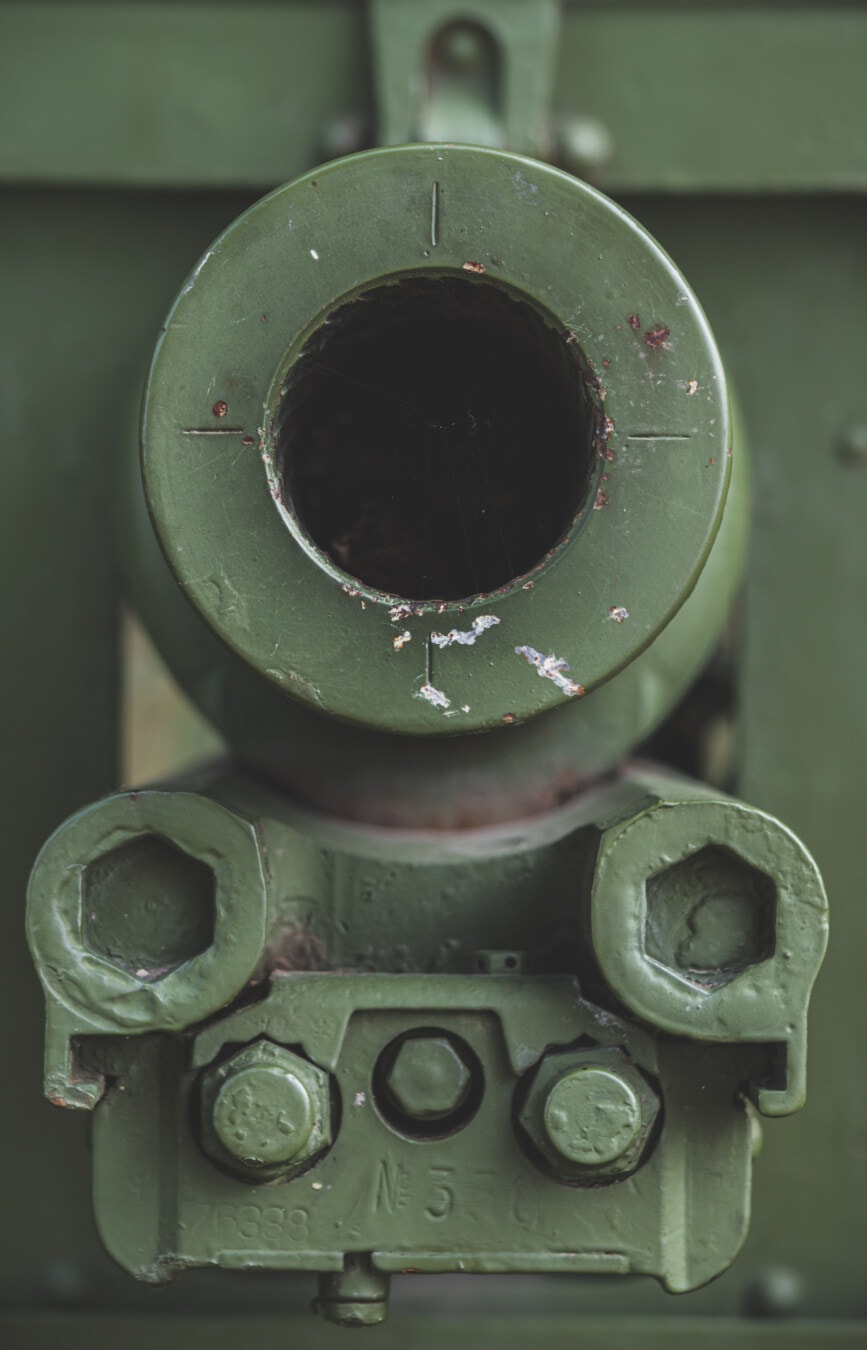 close-up, hole, cannon, military, army, steel, iron, old, retro, rust