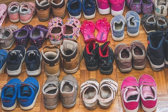 sportschoenen, sandaal, veel, laarzen, schoeisel, baby, mode, slipper, schoen, Casual