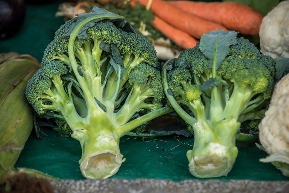 broccoli, dieet, voedsel, plantaardige, markt, bloemkool, ingrediënten, vitamine, vers, organische