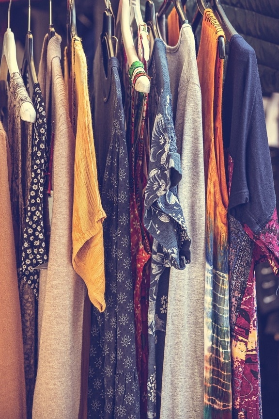 hanger, boutique, fashion, sale, hanging, wardrobe, stock, shop, shopping, cotton
