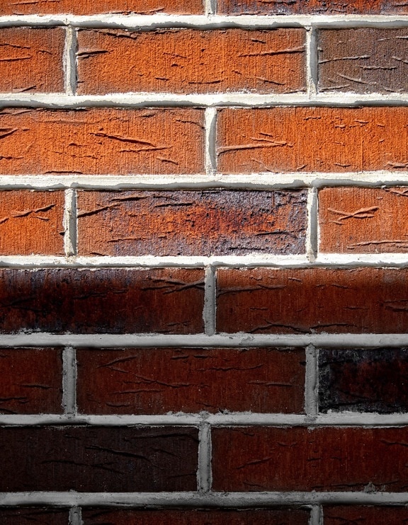 wall, bricks, masonry, shadow, brick, ordinary, mortar, construction, texture, cement