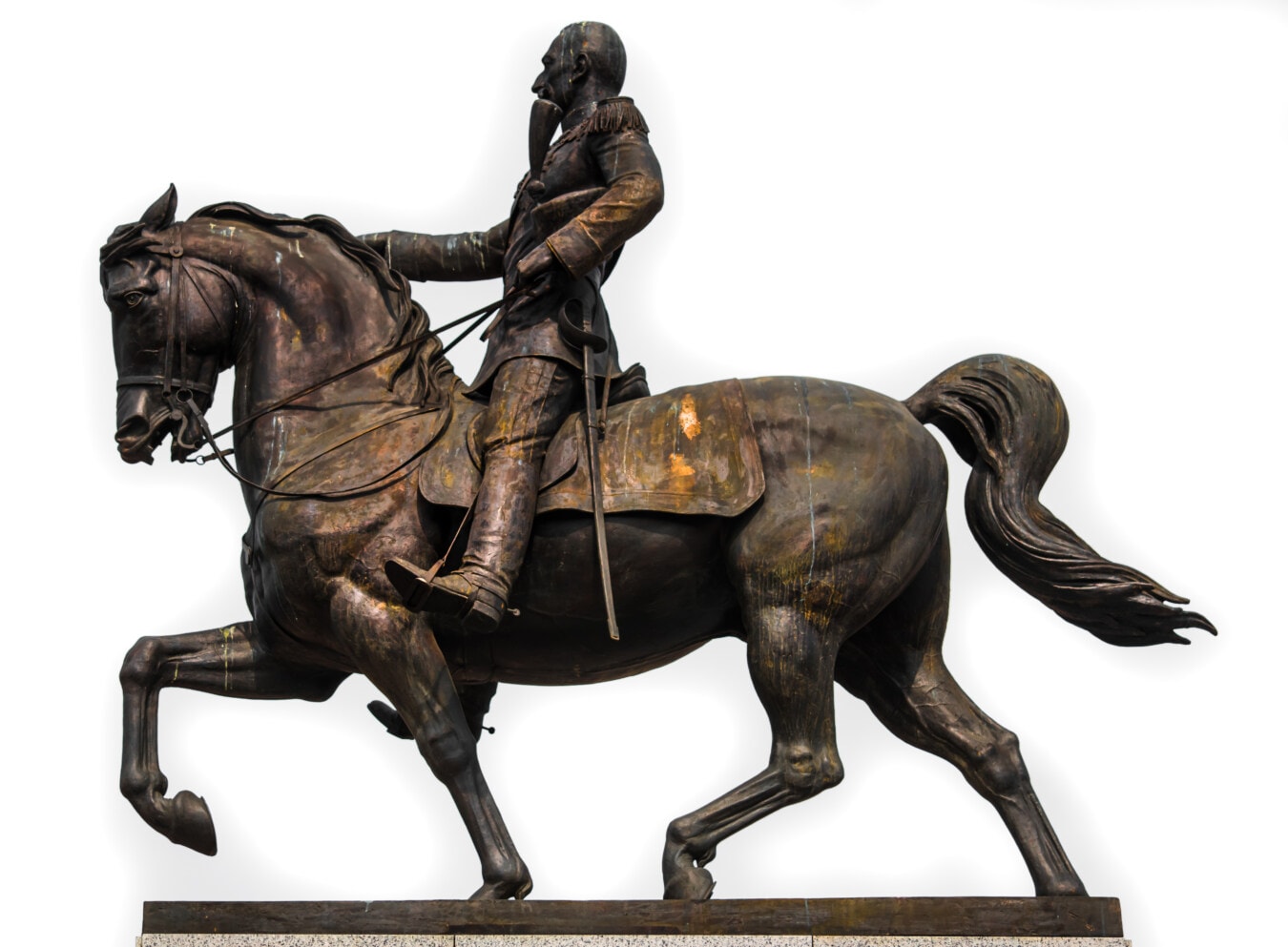 soldat, ordförande, de allmänna, brons, skulptur, Memorial, häst, staty, konst, antika