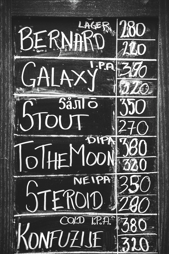 blackboard, chalk, black and white, text, old fashioned, number, vintage, information, word, display