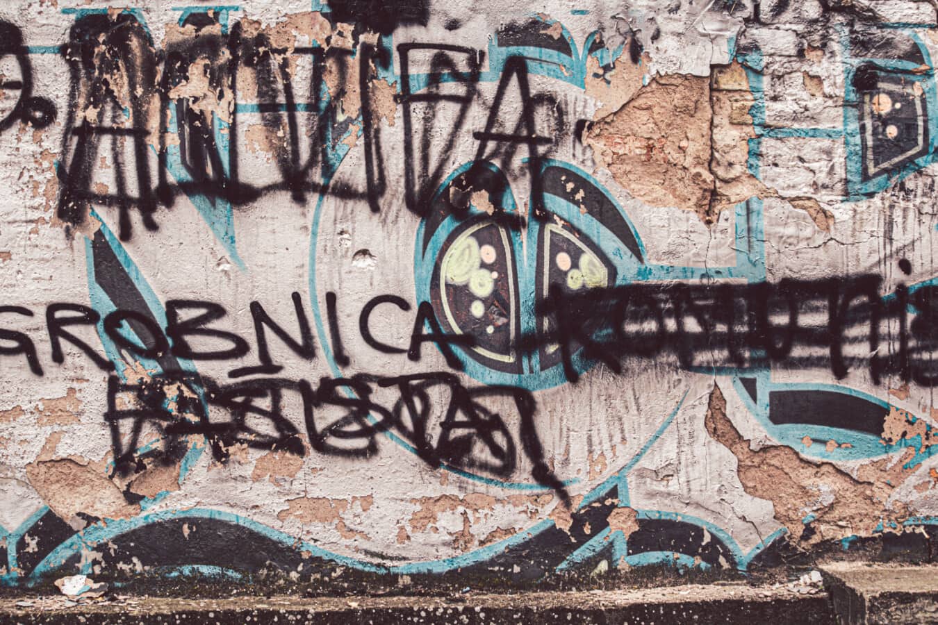 graffiti, grunge, rozpad, zeď, opuštěné, vandalismus, městský, Rozprašovací, nástěnná malba, rozprašovač