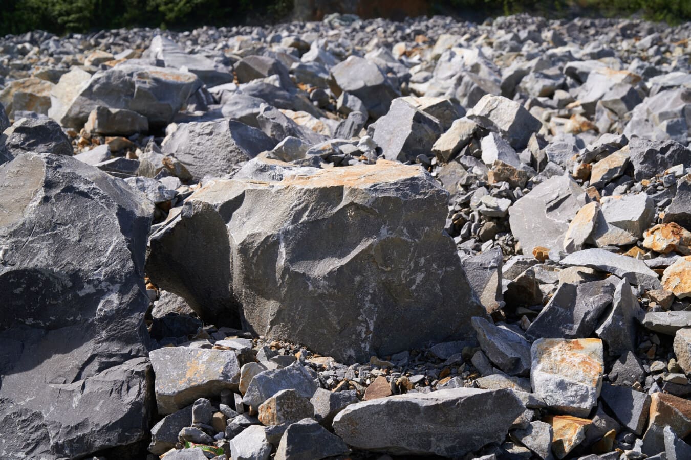 steiner, granitt, Boulder, gruvedrift, geologi, utgravningen, steiner, stein, stein, steinete